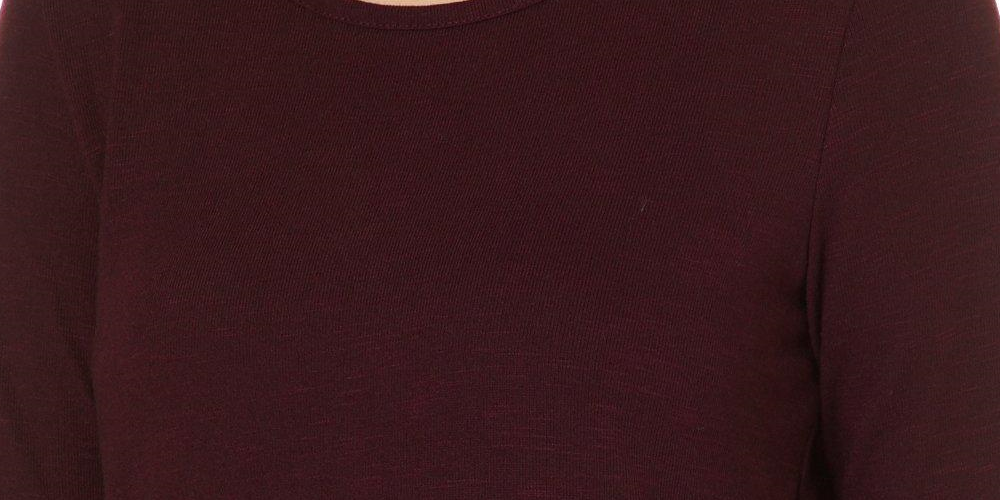 Blusa de manga comprida com botões laterais A. Byer Junior, tamanho grande