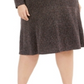 Vestido midi brilhante feminino R&amp;M Richards, metálico, tamanho 18W