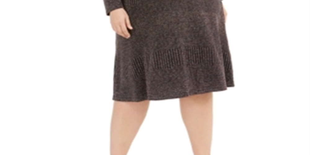Vestido midi brilhante feminino R&amp;M Richards, metálico, tamanho 18W
