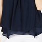 Regata feminina sem mangas com decote em joia e renda estilo &amp; CO, azul marinho, tamanho XS