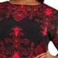 Blusa feminina estampada plus size com brilho, preta, tamanho 0X, da coleção JM