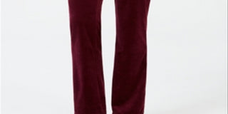 Calça feminina de veludo Charter Club roxa tamanho XX-G