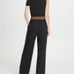 Macacão feminino DKNY com decote em V e cinto de leopardo, preto, tamanho 16