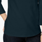 Charter Club Camiseta feminina de algodão Pima com decote canoa, azul Intrepid, tamanho GG