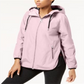 Jaqueta Calvin Klein Performance Feminina com Capuz e Costas Cruzadas Rosa Tamanho P