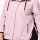 Jaqueta Calvin Klein Performance Feminina com Capuz e Costas Cruzadas Rosa Tamanho P