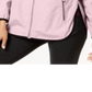 Jaqueta Calvin Klein Performance Feminina com Capuz e Costas Cruzadas Rosa Tamanho P