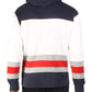 Polo Ralph Lauren Moletom com capuz masculino de lã com blocos de cores, branco, tamanho pequeno