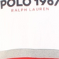 Polo Ralph Lauren Moletom com capuz masculino de lã com blocos de cores, branco, tamanho pequeno
