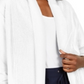 Karen Scott Cardigan Cocoon Aberto Frente Feminino Marrom Tamanho P