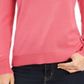Suéter feminino de lã merino com botões e decote em V, tamanho XS, rosa, Charter Club
