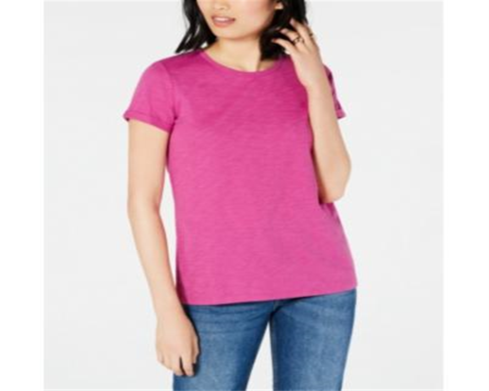 Camiseta feminina Maison Jules, tamanho médio, roxo, tamanho médio