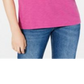 Camiseta feminina Maison Jules, tamanho médio, roxo, tamanho médio