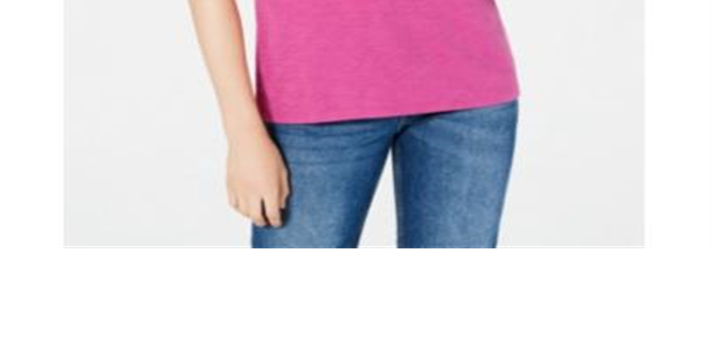 Camiseta feminina Maison Jules, tamanho médio, roxo, tamanho médio