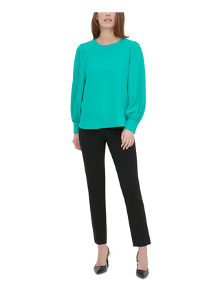 Blusa Calvin Klein Feminina Manga Longa Gola Joia Verde Tamanho P
