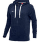 Moletom com capuz Nike W Nk Gym feminino, azul marinho, tamanho pequeno