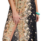 Vestido longo estampado sem mangas feminino Free People, preto, tamanho XS