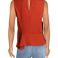Blusa assimétrica peplum feminina BCBGMaxazria, cobre, tamanho M