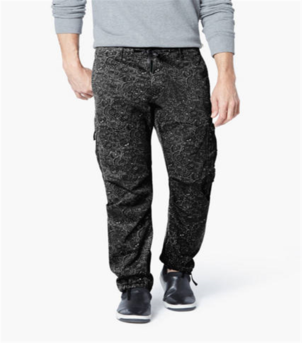 Calça cargo urbana masculina Dockers Alpha Slim Fit Preta Tamanho 34X32