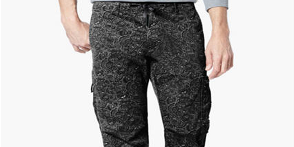 Calça cargo urbana masculina Dockers Alpha Slim Fit Preta Tamanho 34X32