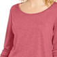 Top de chiffon feminino Style &amp; Co, rosa, tamanho XS