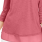 Top de chiffon feminino Style &amp; Co, rosa, tamanho XS