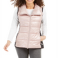 Calvin Klein Colete Feminino Performance Gola Funil - Rosa Metálico Tamanho 2XL