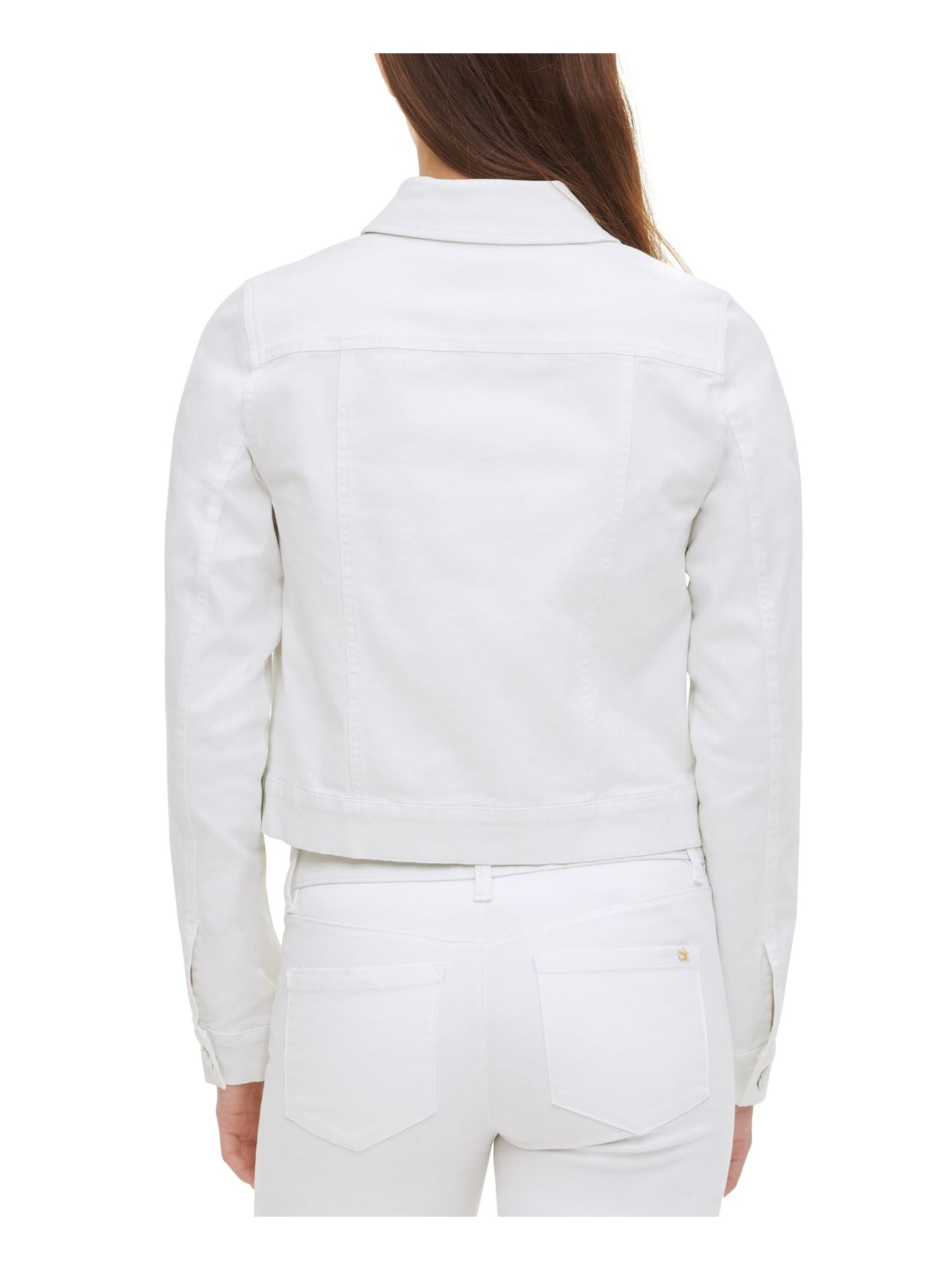 Jaqueta jeans feminina Calvin Klein branca tamanho GG
