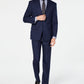 Terno xadrez masculino Marc New York Modern Fit azul tamanho 39