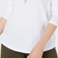 Blusa feminina de manga comprida e gola redonda, estilo &amp; co, branca, tamanho 2XL