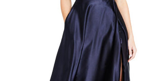 Vestido de baile de cetim Crystal Doll Juniors, 2 peças, azul, tamanho 1