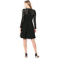 Vestido de festa feminino Tommy Hilfiger sem mangas acima do joelho, preto, tamanho 18