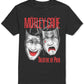 Camiseta masculina H3 Motley Crue Graphic preta, tamanho médio