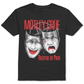 Camiseta masculina H3 Motley Crue Graphic preta, tamanho médio
