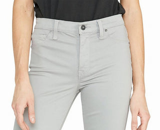 Hudson Women's Barbara Super Skinny Fit Mid-Rise Ankle Jeans Gray Size 27