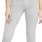 Calça jeans feminina Hudson Barbara Super Skinny Fit, cintura média, cinza, tamanho 27