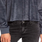 Moletom Roxy Turbulence Crystal Cove Velvet Raglan Feminino Preto Tamanho Médio