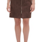 Vestido justo de camurça sintética Tommy Hilfiger feminino, chocolate, tamanho 16