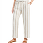 Calças de linho listradas femininas Charter Club Flax Combo XL