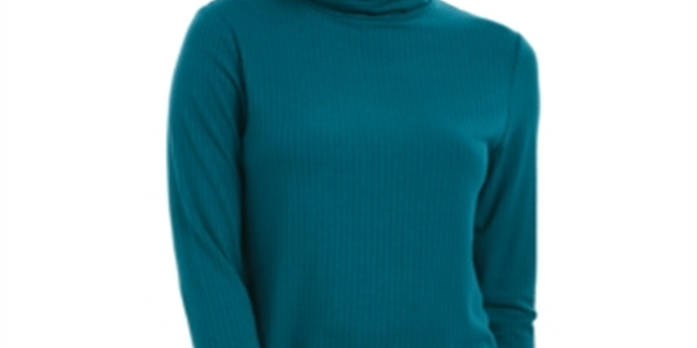 Charter Club Feminino Mesclado Canelado Gola Alta To Balsam Tamanho M