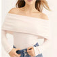 Camiseta feminina manga longa Free People, rosa, tamanho grande