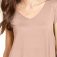 Blusa de malha feminina Alfani com decote em V e peônia prateada, tamanho G