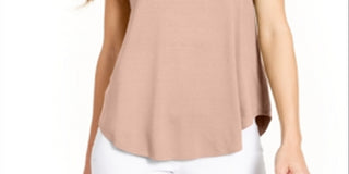 Blusa de malha feminina Alfani com decote em V e peônia prateada, tamanho G