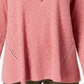 Blusa de malha waffle feminina Style &amp; Co, vermelha, tamanho pequeno