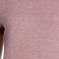 Suéter feminino canelado Ringer Maison Jules, combinação vinho rubi, tamanho M