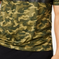 Camiseta masculina com estampa camuflada e blocos de cores ID Ideology, verde, tamanho 3XL