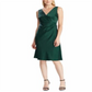 Vestido de festa de cetim Ralph Lauren feminino verde tamanho -18