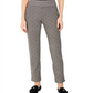 Calça feminina Charter Club Petite estampada, preta, tamanho 8P