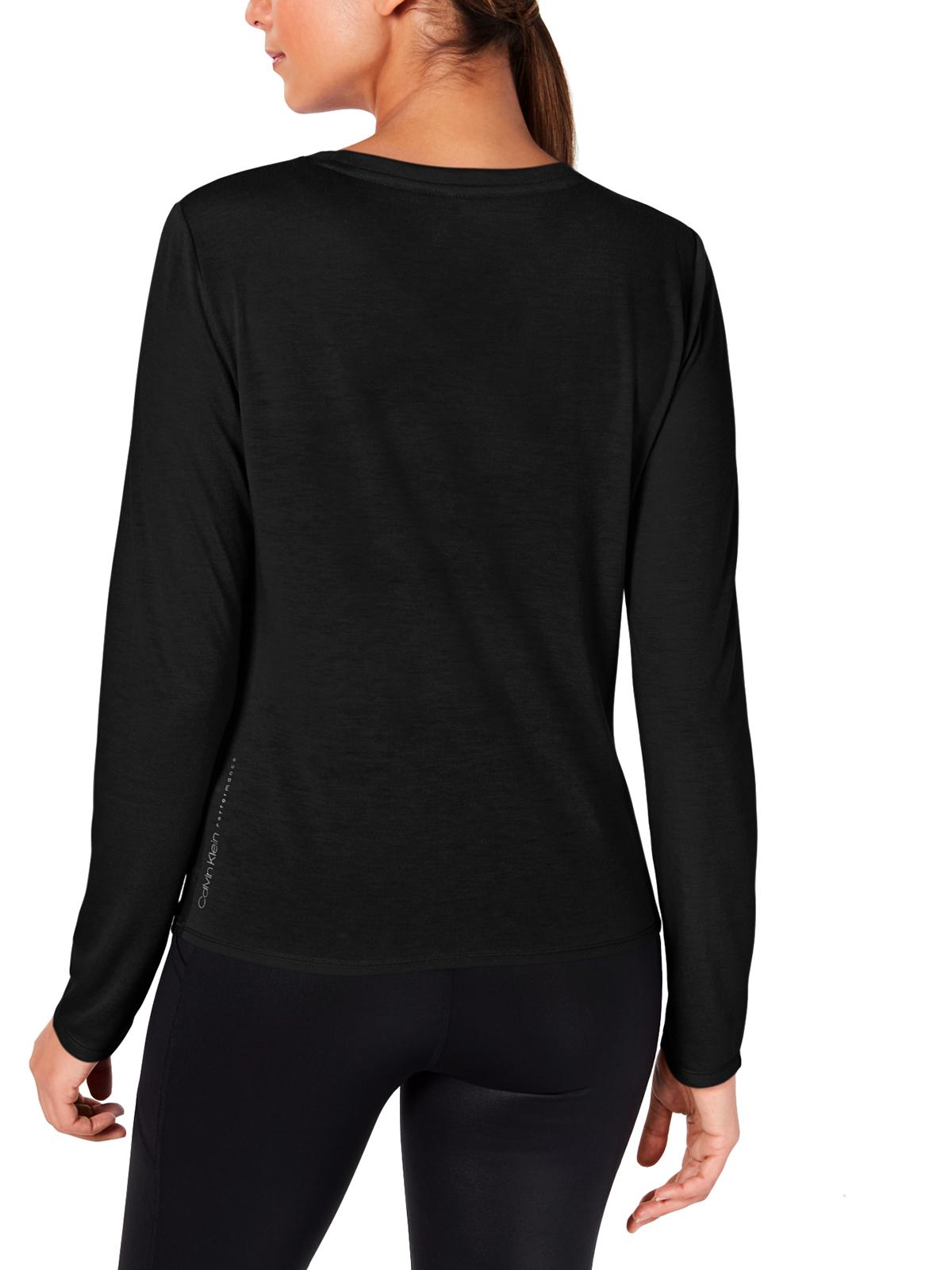 Camiseta Calvin Klein Fitness Running Feminina Preta Tamanho 2XL