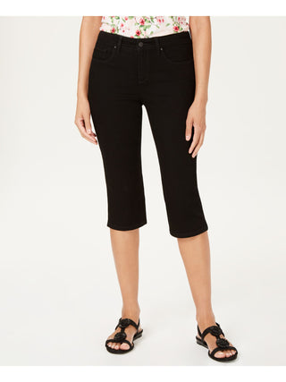 Calça jeans feminina Charter Club Petite Atlantic Skimmer, preta saturada, tamanho 4 P